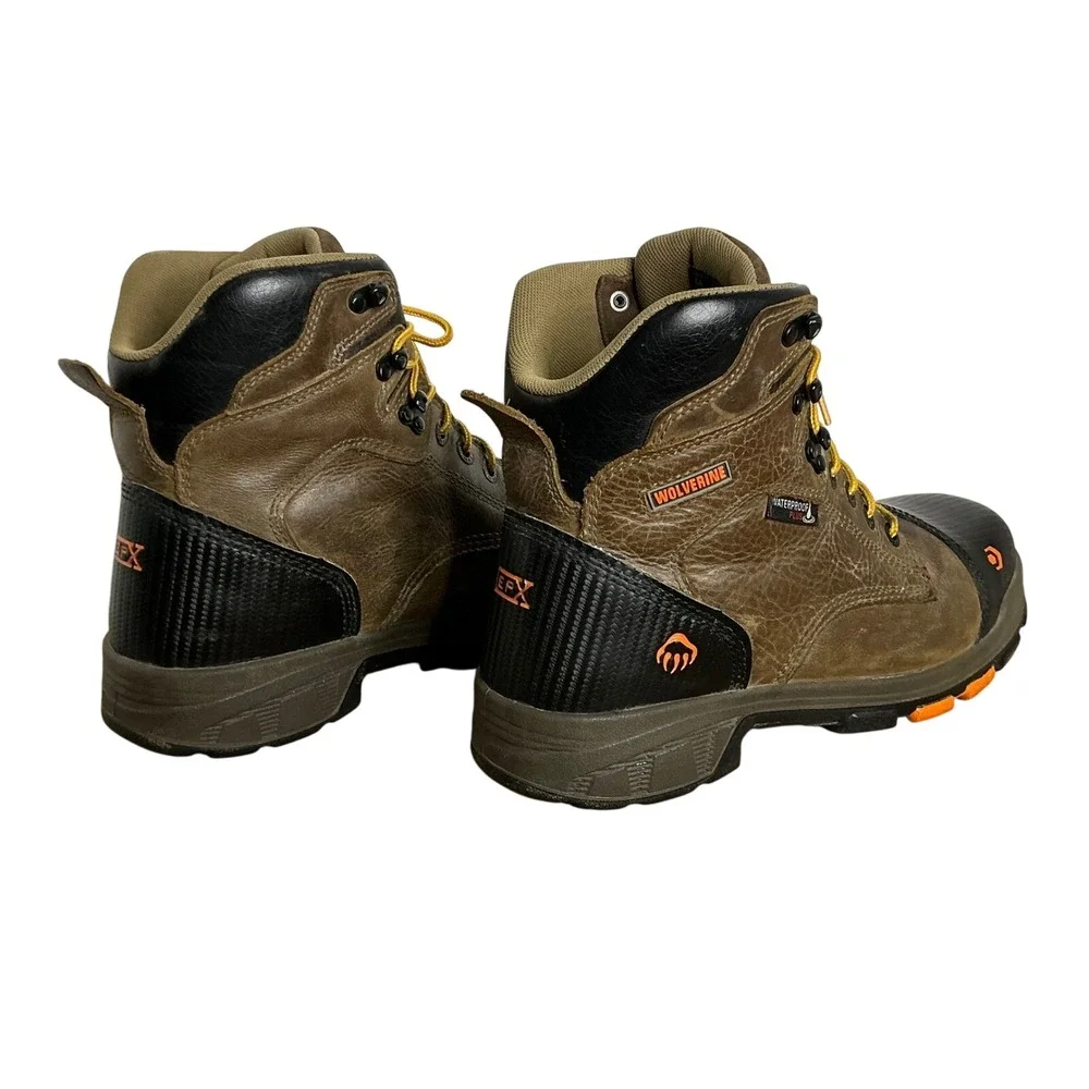 Wolverine EPX Brown Leather CarbonMAX Safety Toe‎ Work Boots Men's 11M ASTM EH